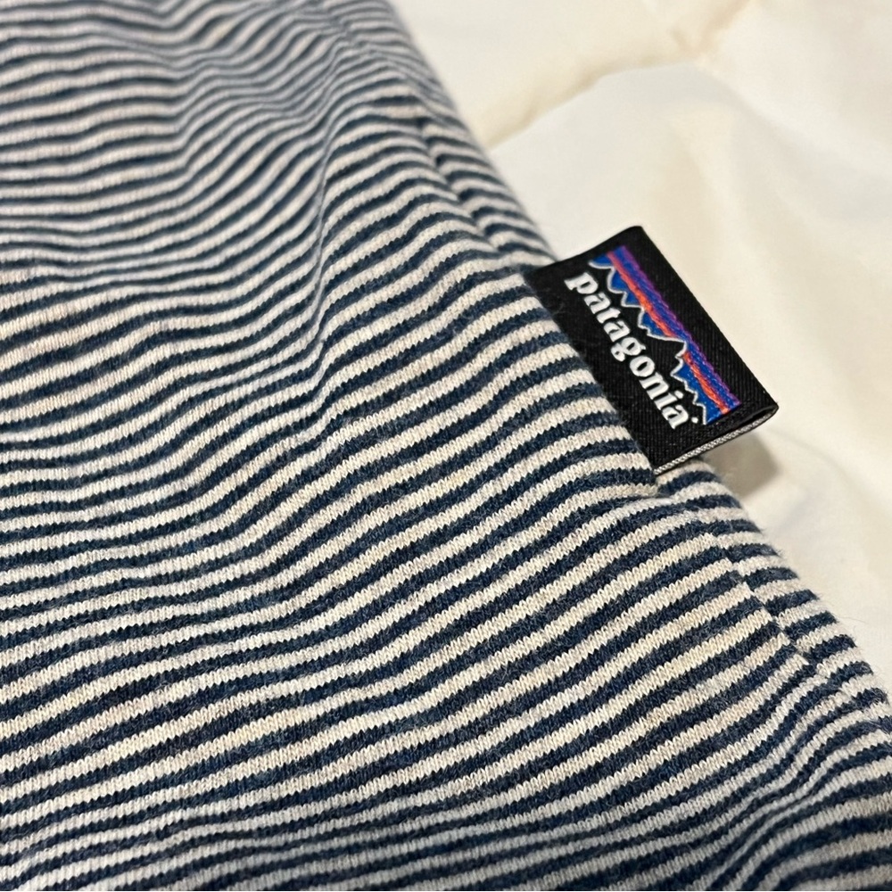 Patagonia Striped Cotton Short Sleeve Pocket Front Tee